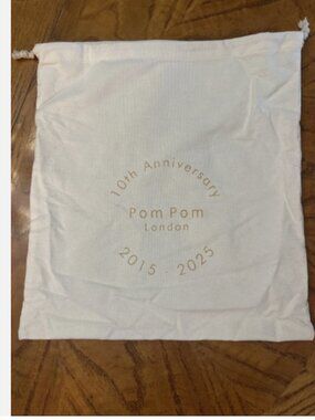 Pom Pom London Dust Bag 10th Anniversary 16x17-NEW